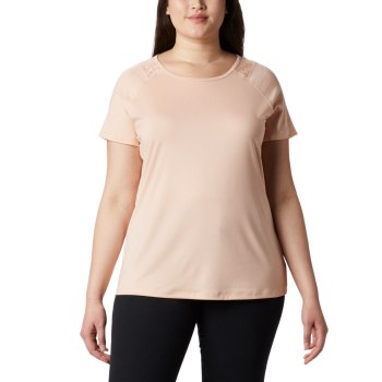 Columbia Peak To Point II Plus Size, Camiseta Rosas Para Mujer | 937425-PTJ